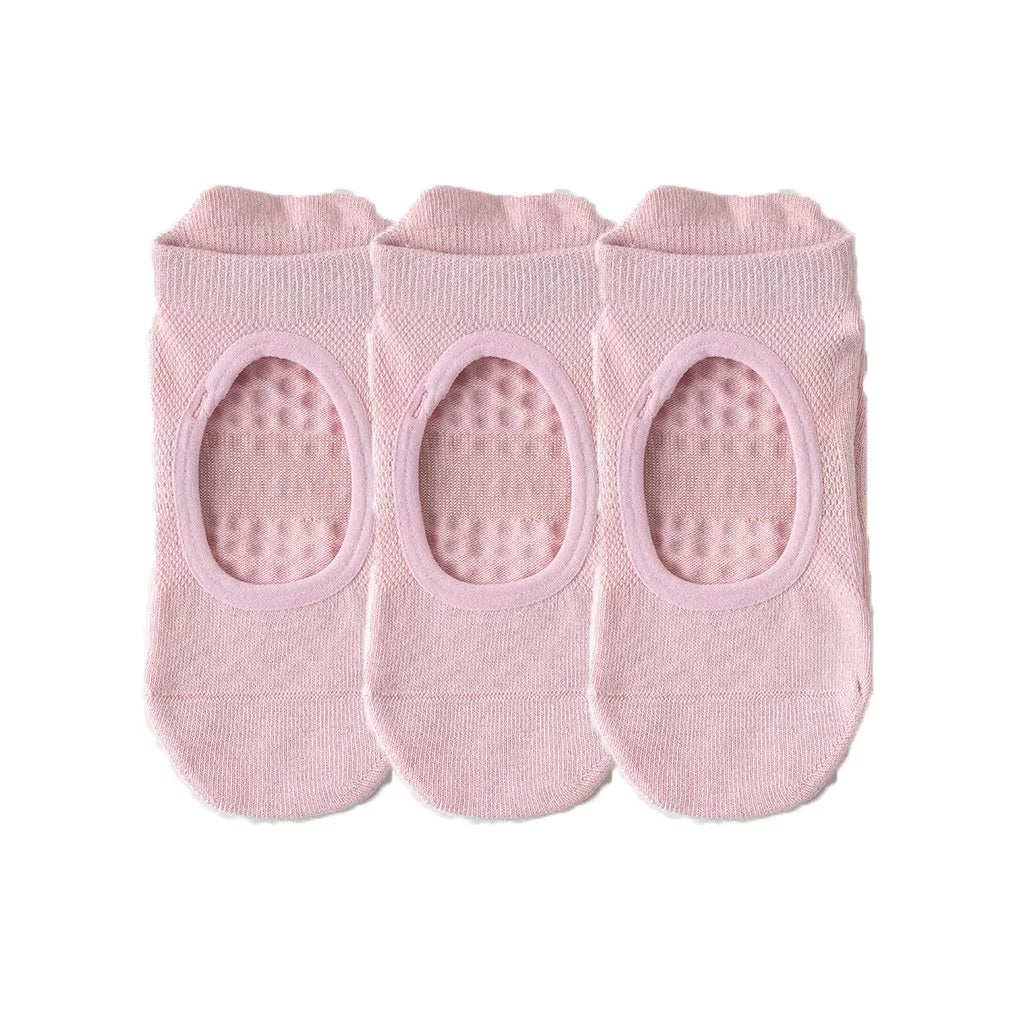 1/6_Pairs Women'S Yoga Socks Non-Slip Pilates Dance Socks Non-Slip Floor Slippers with Handles for Gym Indoor and Fitness Ballet