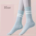Yoga Socks Cotton Mid-Tube Bottom Professional Non-Slip Silicone Indoor Fitness Socks Gym Floor Soft Dance Pilates Sports Socks