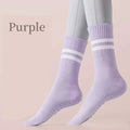 Yoga Socks Cotton Mid-Tube Bottom Professional Non-Slip Silicone Indoor Fitness Socks Gym Floor Soft Dance Pilates Sports Socks